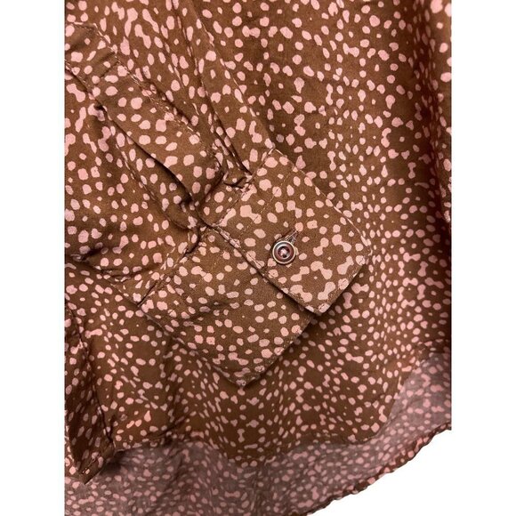 Holding Horses Anthropologie Long Sleeve Button Front Splatter  Women's Small - Picture 4 of 7